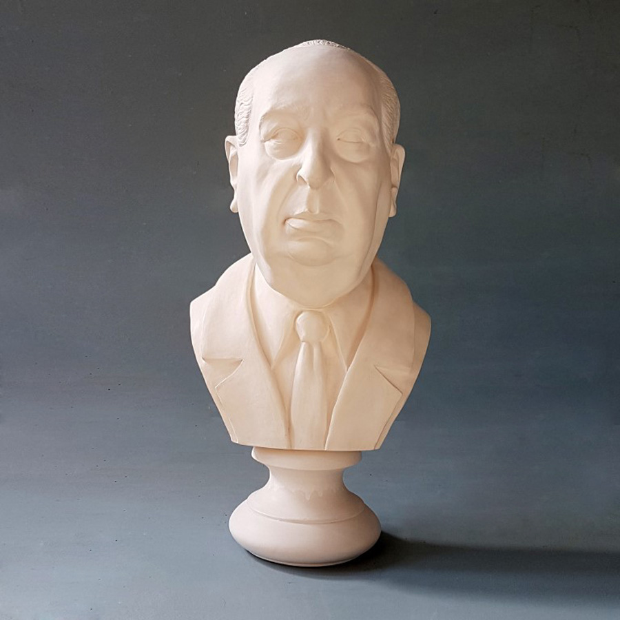 Purchase Alfred Hitchcock, Life Size Bust, hand made by The Modern Souvenir Company.