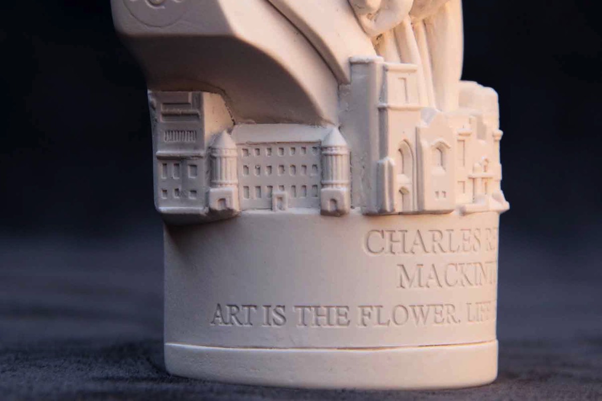 Famous Faces bust of Charles Rennie Mackintosh.