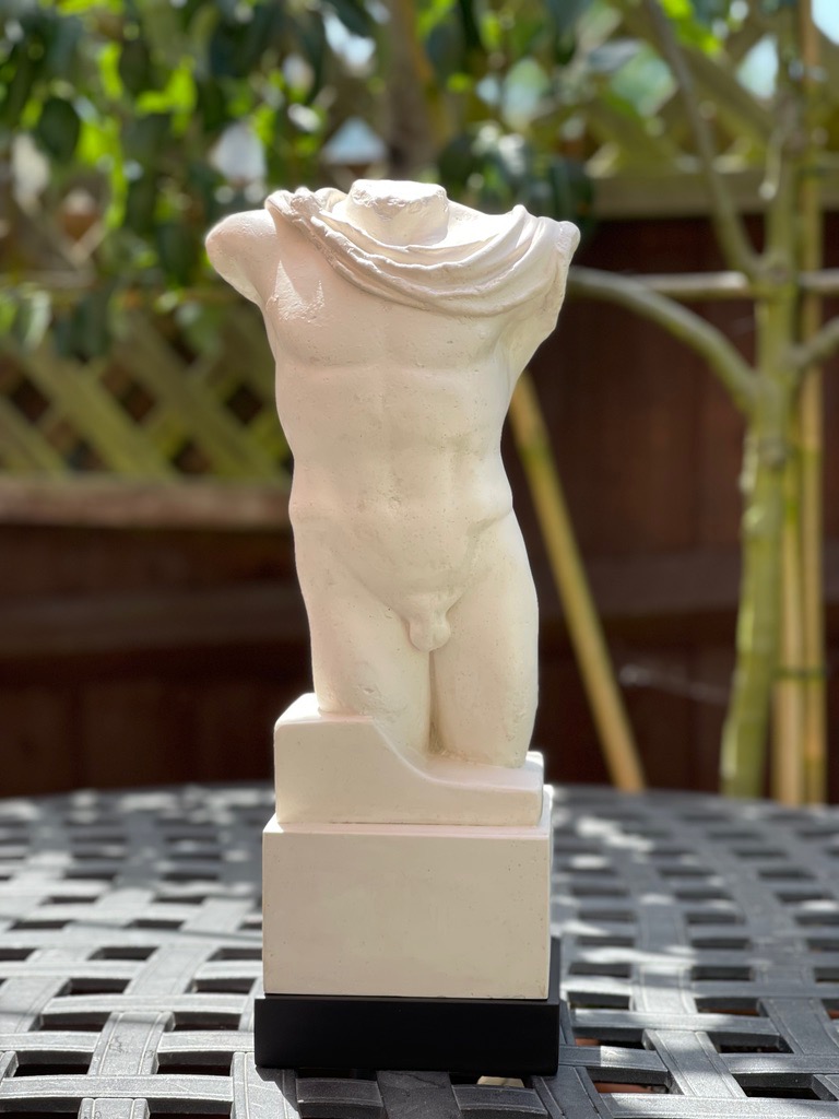 Torso of Hermes Poured Marble Sculpture