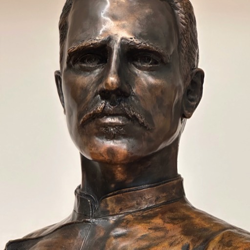 Fridtjof Nansen Blassic Bronze Sculpture Face