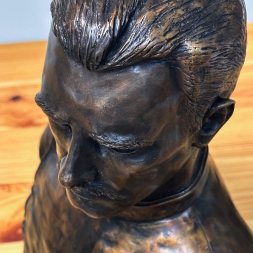 Fridtjof Nansen Blassic Bronze Sculpture Head