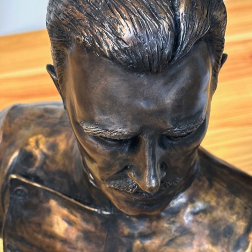 Fridtjof Nansen Blassic Bronze Sculpture Head Down