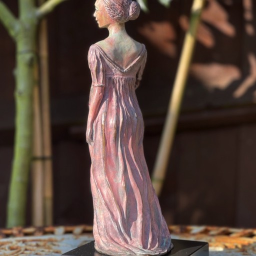 Austenite Maquette Pink Coloured Bronze Sculpture Back