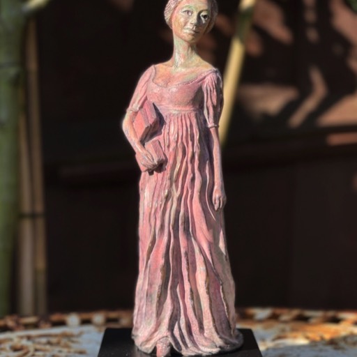 Austenite Maquette Pink Coloured Bronze Sculpture Front