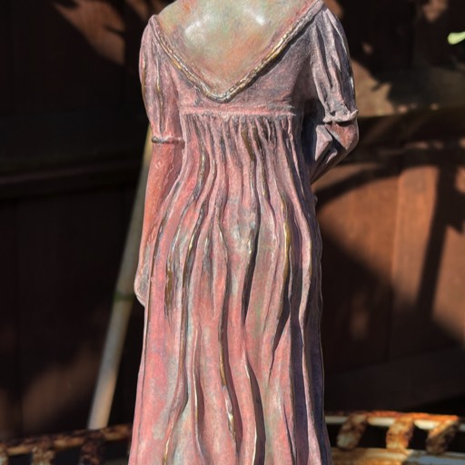 Austenite Maquette Pink Coloured Bronze Sculpture Back