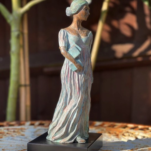 Austenite Maquette Green Coloured Bronze Sculpture Front Side