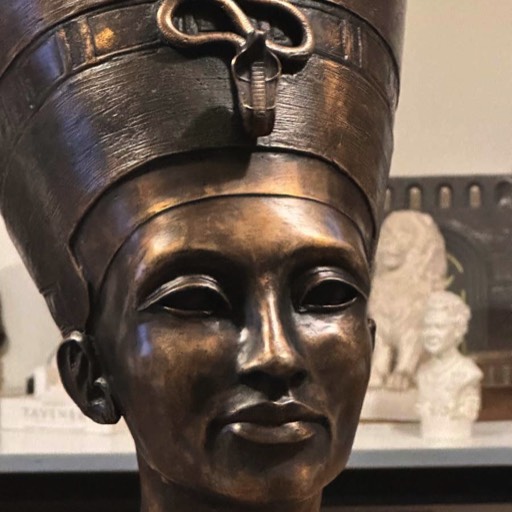 Nefertiti Bronze Sculpture Head