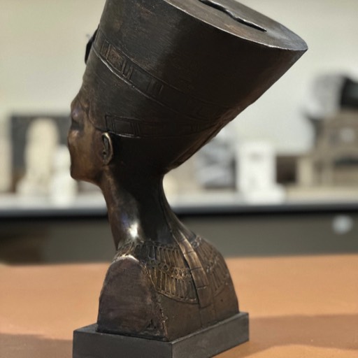 Nefertiti Bronze Sculpture Back Right