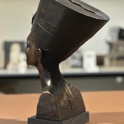 Nefertiti Bronze Sculpture Back Right