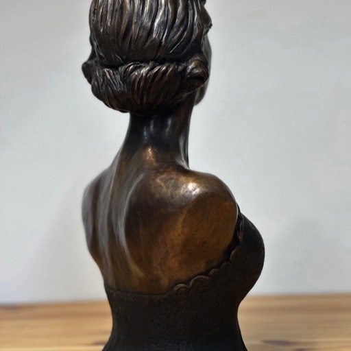 Queen Elizabeth II Classic Bronze Sculpture Right Back