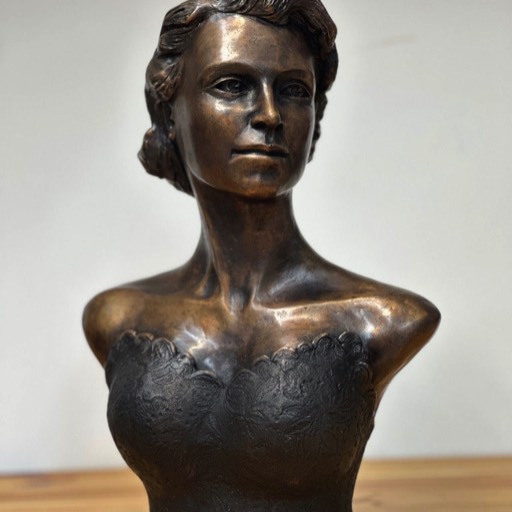 Queen Elizabeth II Classic Bronze Sculpture Front