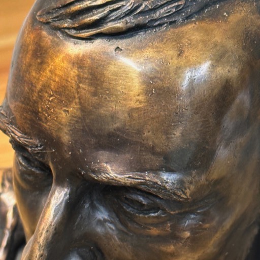 Roald Amundsen Classic Bronze Sculpture Head