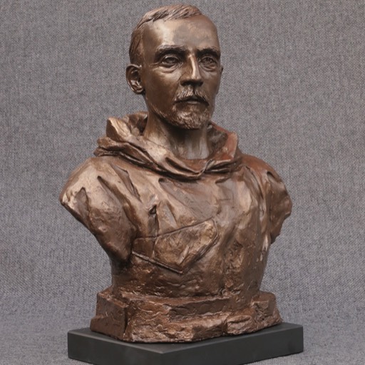 Roald Amundsen Cold Cast Bronze Sculpture Front Angle