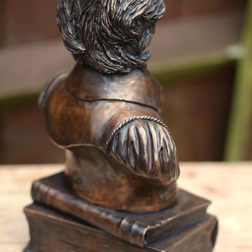 William Shakespeare Bronze Sculpture Back Top