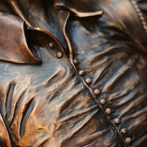 William Shakespeare Bronze Sculpture Close