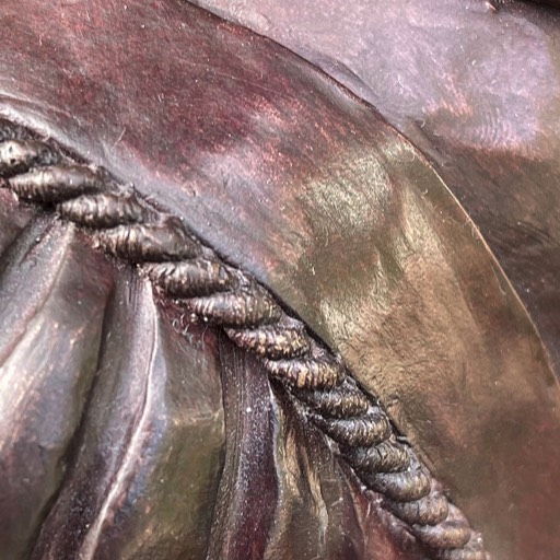 William Shakespeare Cold Cast Bronze Sculpture Detail