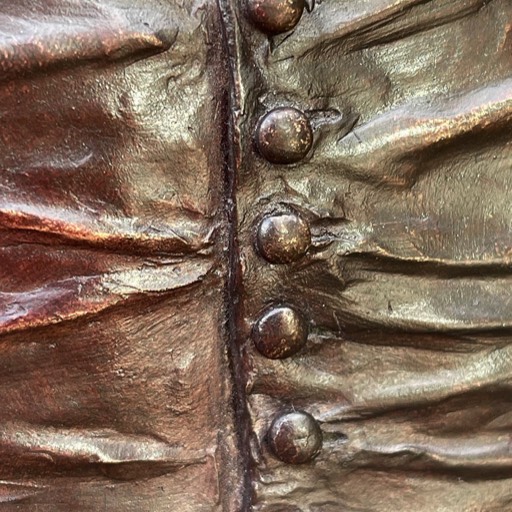 William Shakespeare Cold Cast Bronze Sculpture Shirt Detail