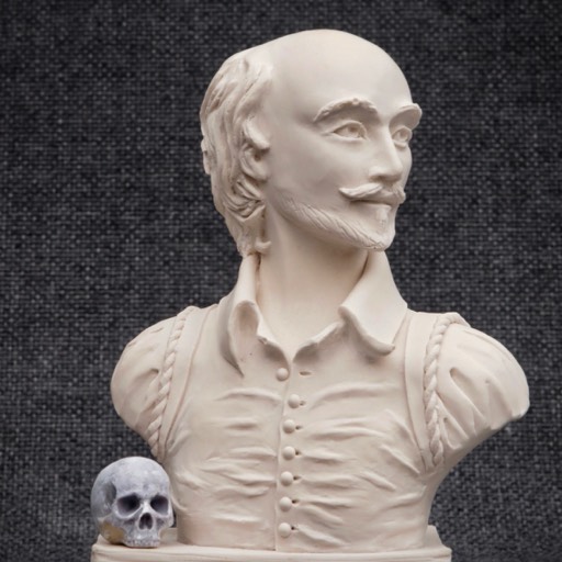 Shakespeare White Sculpture Close