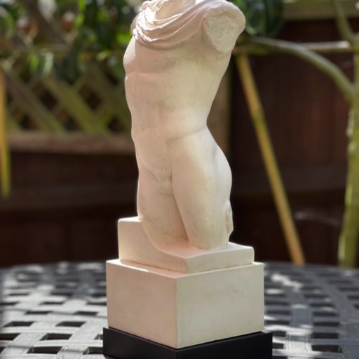 Torso of Hermes Poured Marble Sculpture Front-side