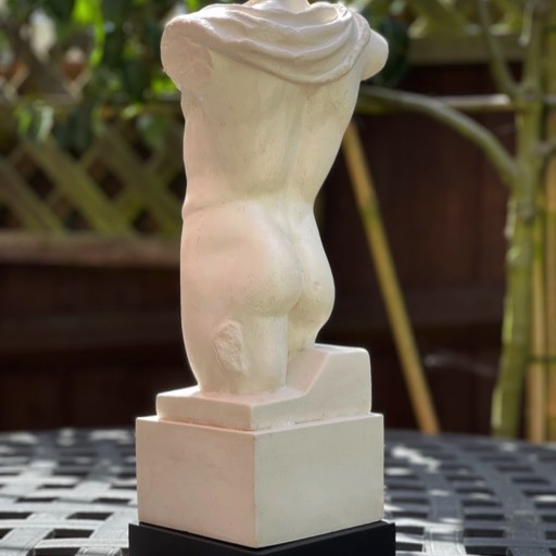 Torso of Hermes Poured Marble Sculpture Left-back