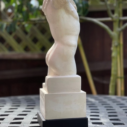 Torso of Hermes Poured Marble Sculpture Right-side