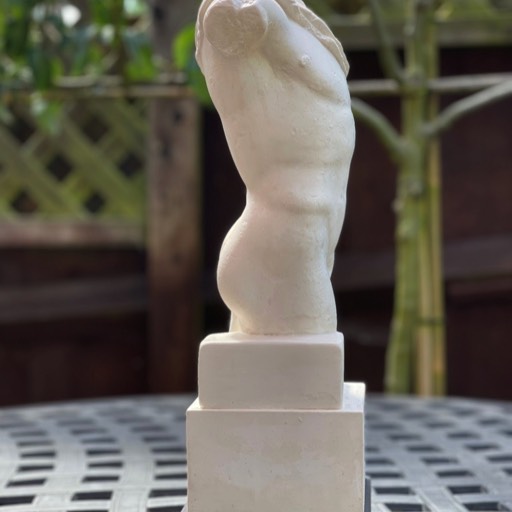 Torso of Hermes Poured Marble Sculpture Right-side