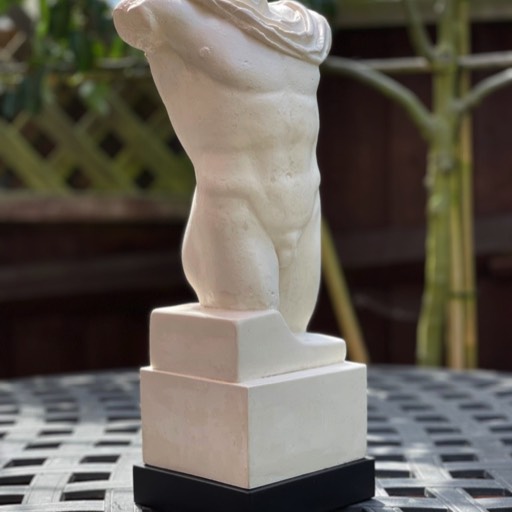 Torso of Hermes Poured Marble Sculpture Front-side