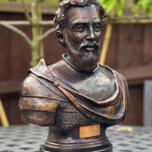 William Wallace Bronze Sculpture Left Angle