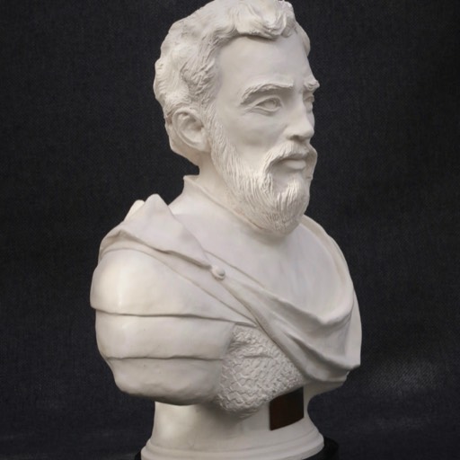 William Wallace Marble Sculpture Side