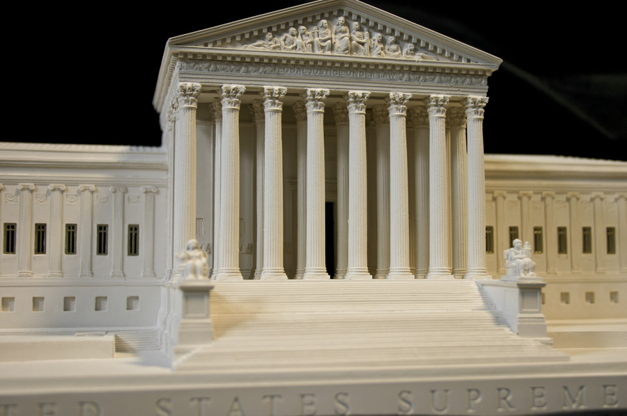 Purchase The United States Supreme Court Model, Washington DC, USA, handmade in plaster by Timothy Richards.