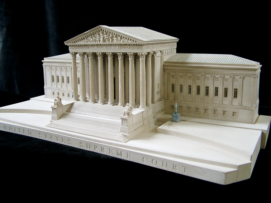 Purchase The United States Supreme Court Model, Washington DC, USA, handmade in plaster by Timothy Richards.