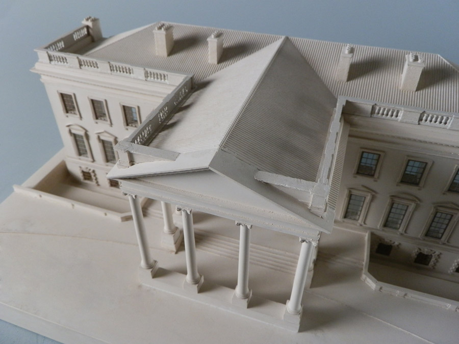 Purchase, White House Washington, USA,  handmade in plaster by Timothy Richards.