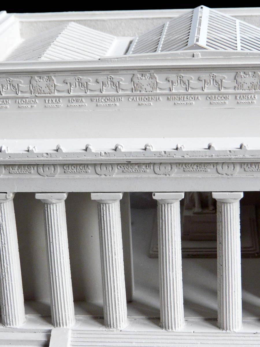 Purchase The Lincoln Memorial Model Washington DC, USA, handmade in plaster by Timothy Richards.