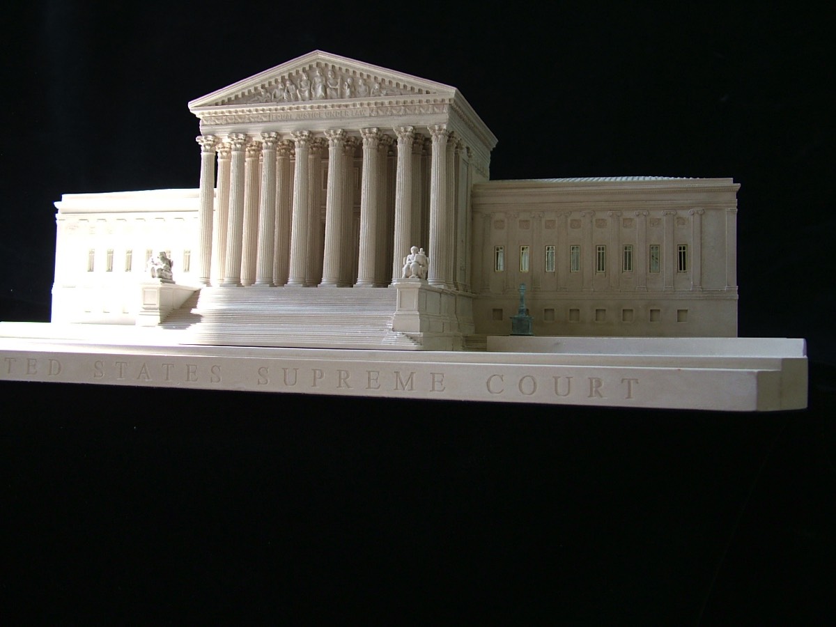 Purchase The United States Supreme Court Model, Washington DC, USA, handmade in plaster by Timothy Richards.