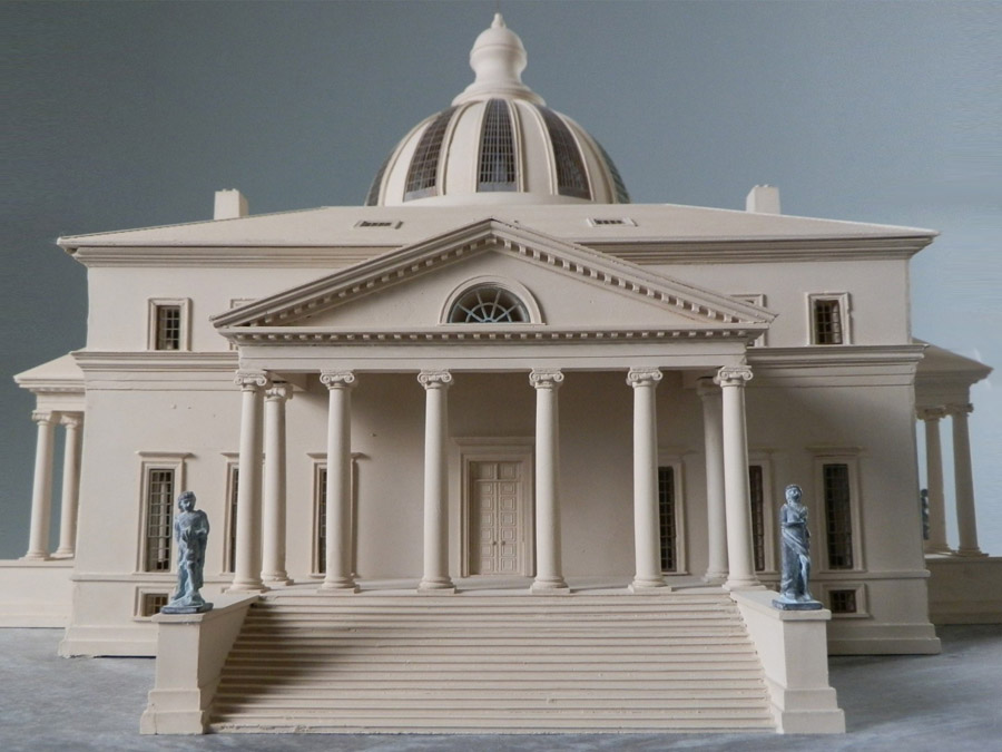 Purchase Design of the Presidents House by Thomas Jefferson, USA handmade in plaster by Timothy Richards.