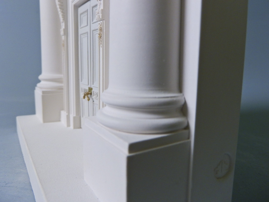 Purchase White House Entrance Washington USA, hand crafted models of famous Doorways by Timothy Richards. 