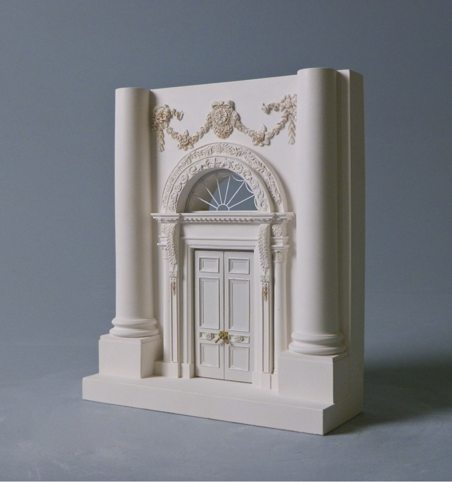 Purchase White House Entrance Washington USA, hand crafted models of famous Doorways by Timothy Richards. 