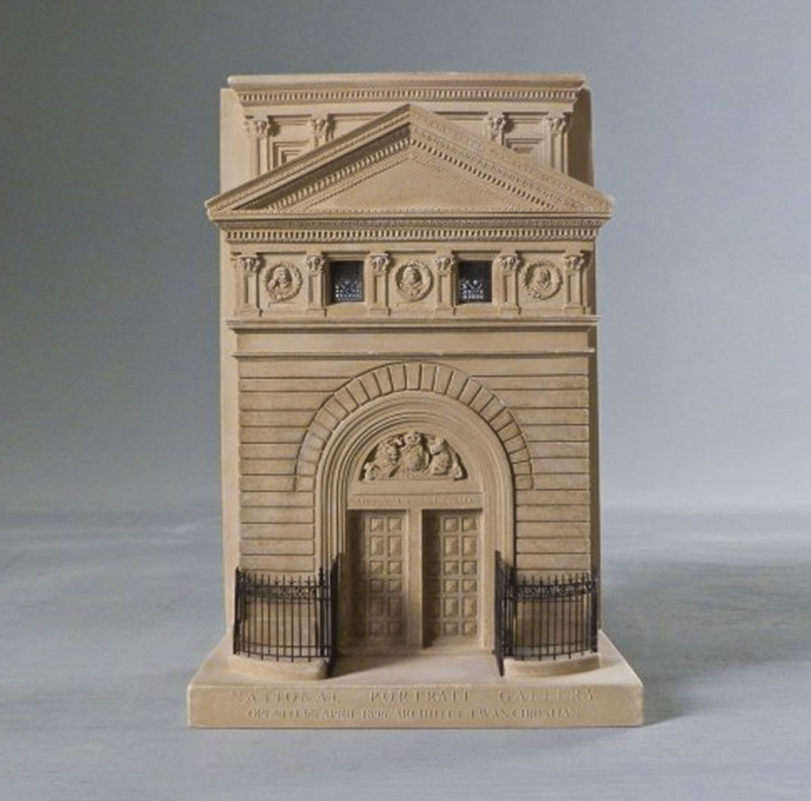 Purchase The National Portrait Gallery of London, hand crafted models of famous Doorways by Timothy Richards. 