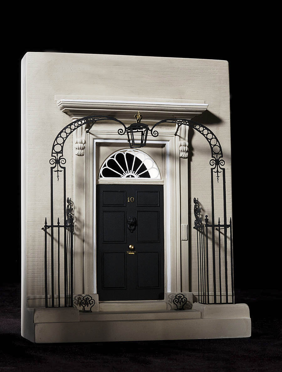 Purchase 10 Downing Street Doorway, hand crafted models of famous Doorways by Timothy Richards. 