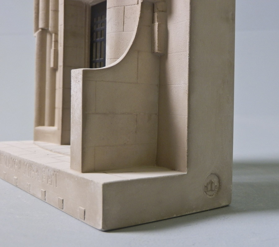 Purchase The West Front of Glasgow School of Art, hand crafted models of famous Doorways by Timothy Richards. 