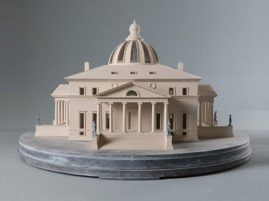 Purchase Design of the Presidents House by Thomas Jefferson, USA handmade in plaster by Timothy Richards.