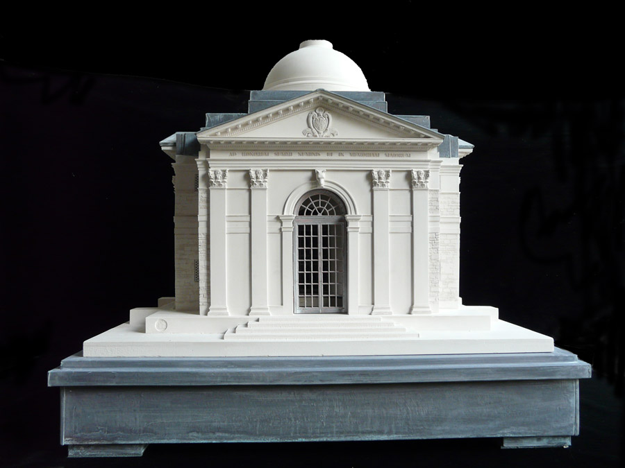 Purchase, Lutyens Temple, England handmade in plaster by Timothy Richards.