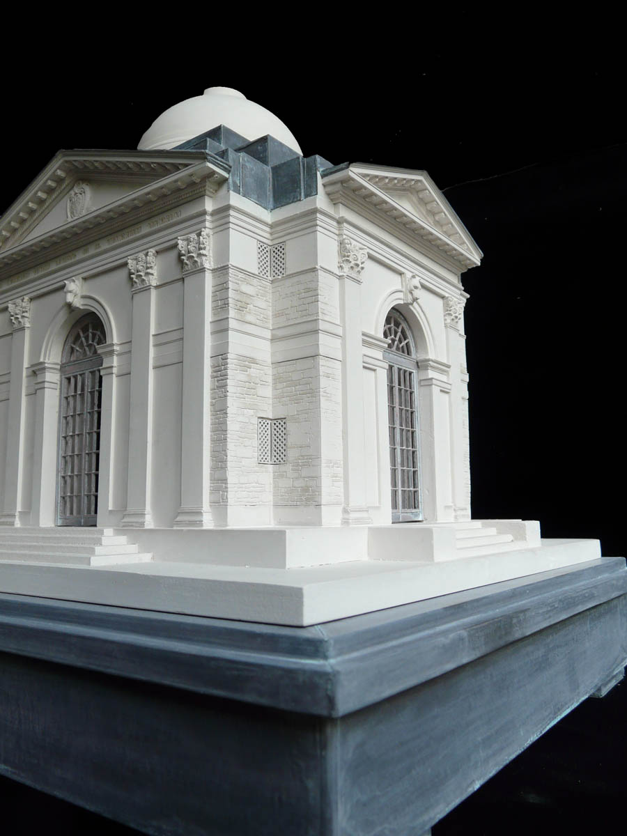 Purchase, Lutyens Temple, England handmade in plaster by Timothy Richards.