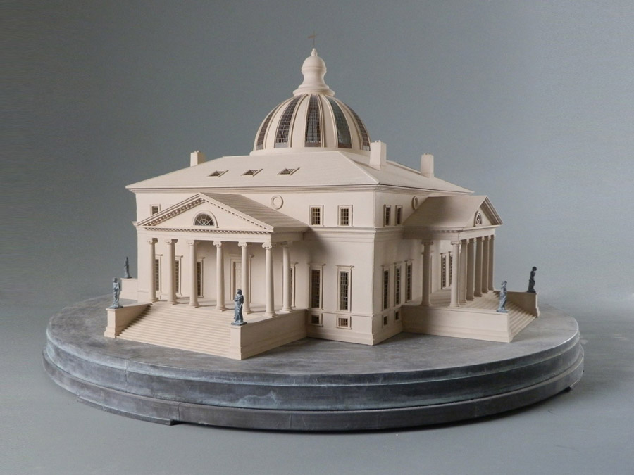 Purchase Design of the Presidents House by Thomas Jefferson, USA handmade in plaster by Timothy Richards.