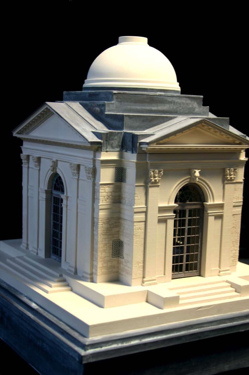 Purchase, Lutyens Temple, England handmade in plaster by Timothy Richards.