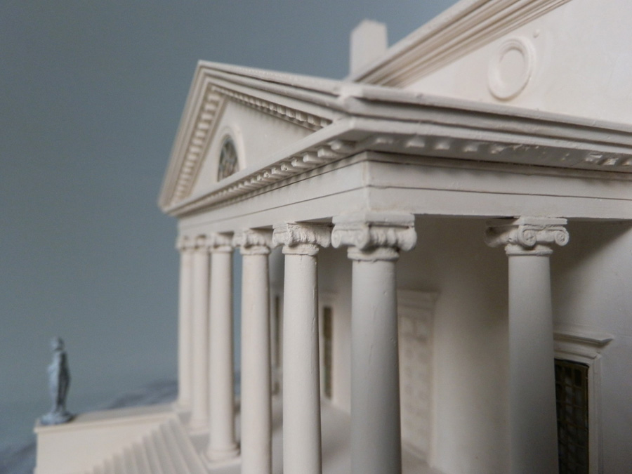 Purchase Design of the Presidents House by Thomas Jefferson, USA handmade in plaster by Timothy Richards.