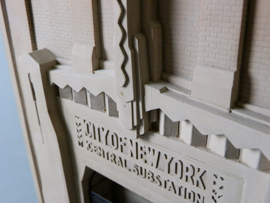 Purchase New York Substation, Manhatten New York, USA, handmade in plaster by Timothy Richards.