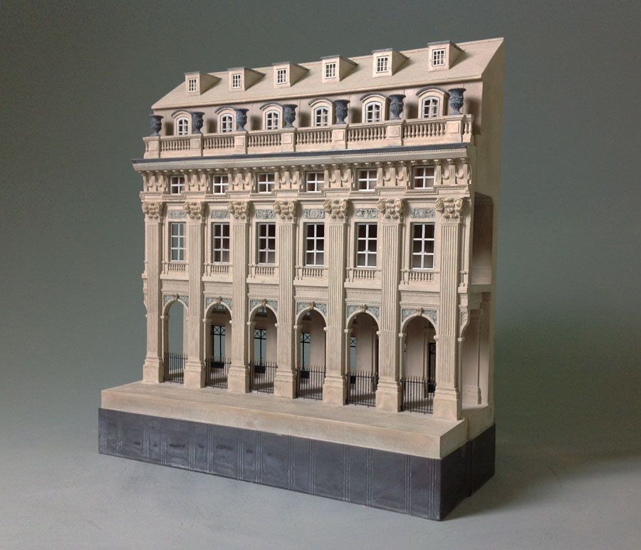 Purchase, Palais Royale Paris, France,  handmade in plaster by Timothy Richards.