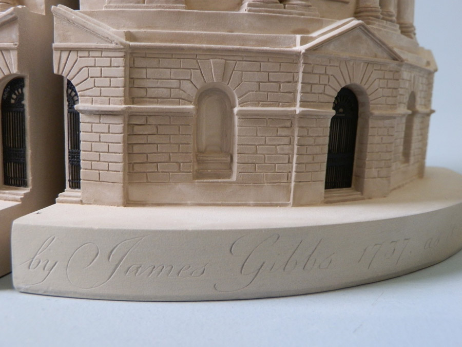 Purchase The Radcliffe Camera Oxford, England, Mirrored Pair of Bookends, handmade in plaster by Timothy Richards.