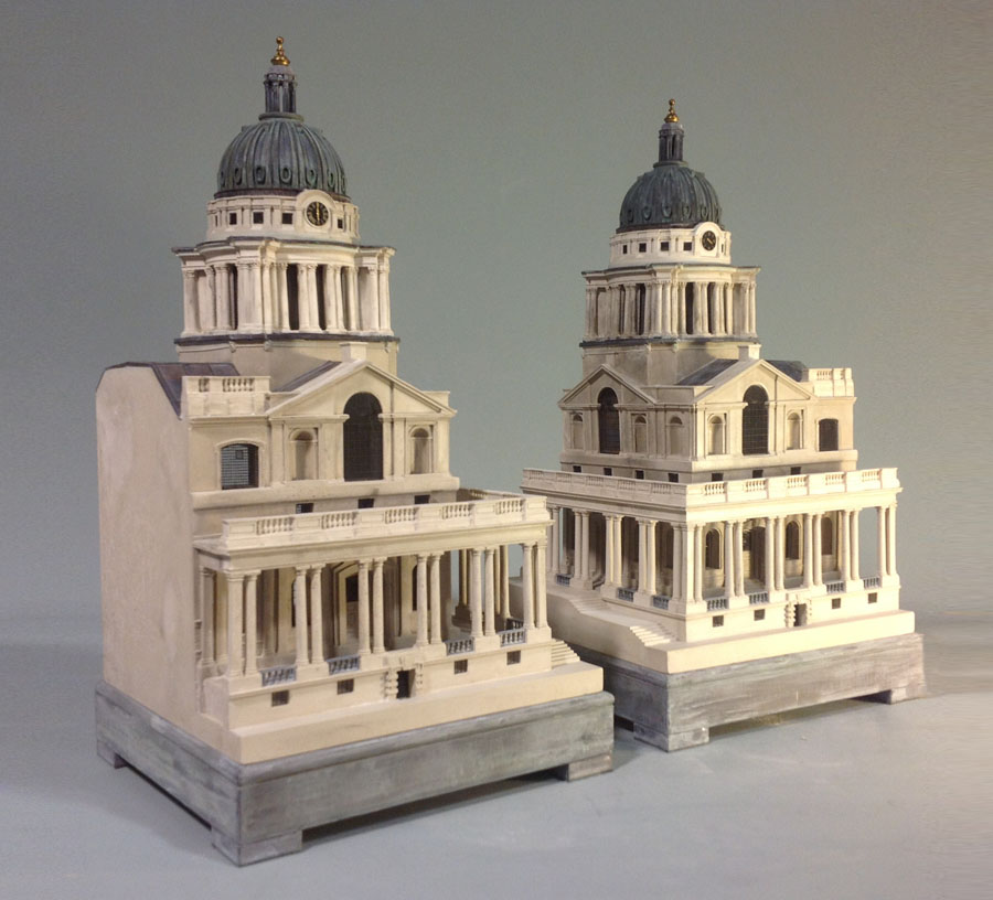 Purchase Royal Naval Hospital Greenwich, England, handmade in plaster by Timothy Richards.